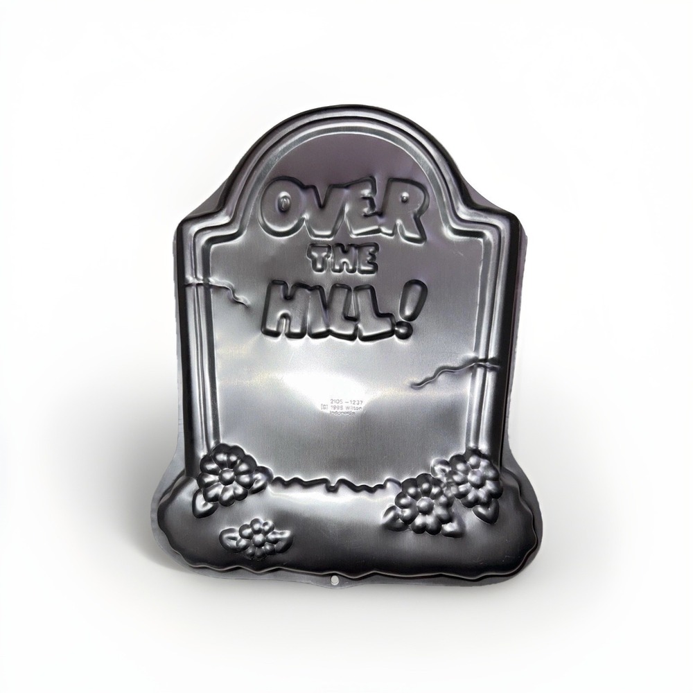 Wilton Over The Hill Tombstone Cake Pan 2105-1237 Vintage 1998 Gravestone RIP